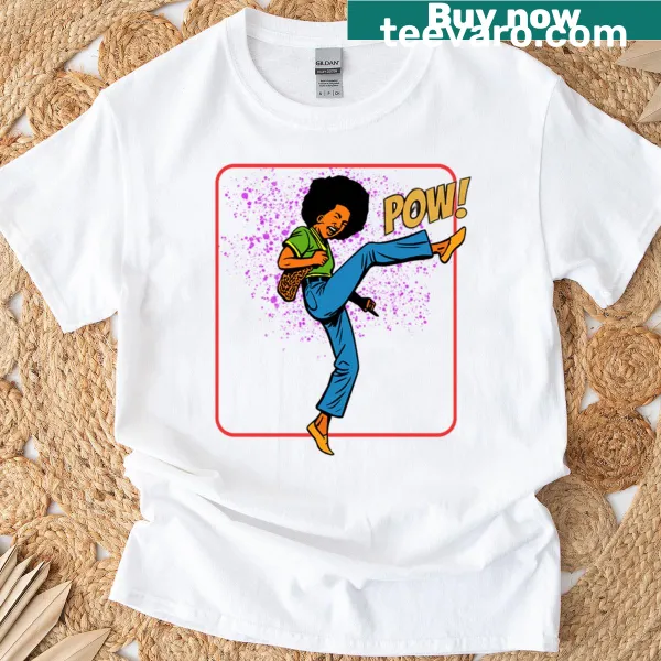 Funny pillow fighting champion graphic on a t-shirt