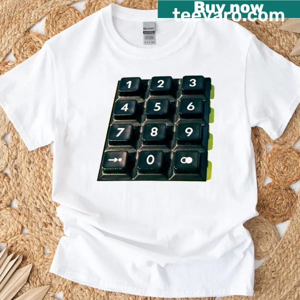Retro t-shirt featuring a classic button phone design