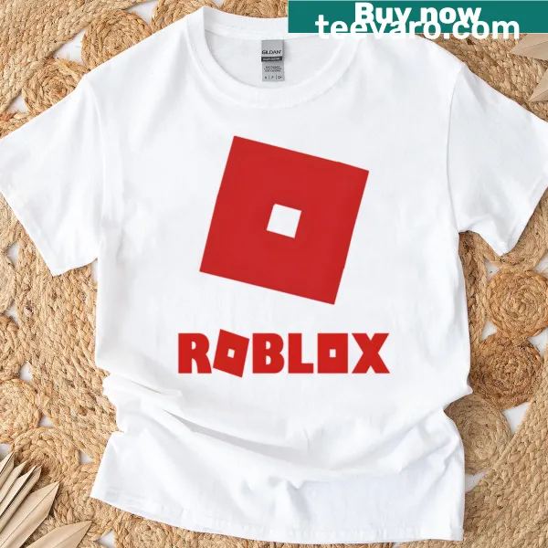 Classic Roblox logo printed on a casual T-shirt
