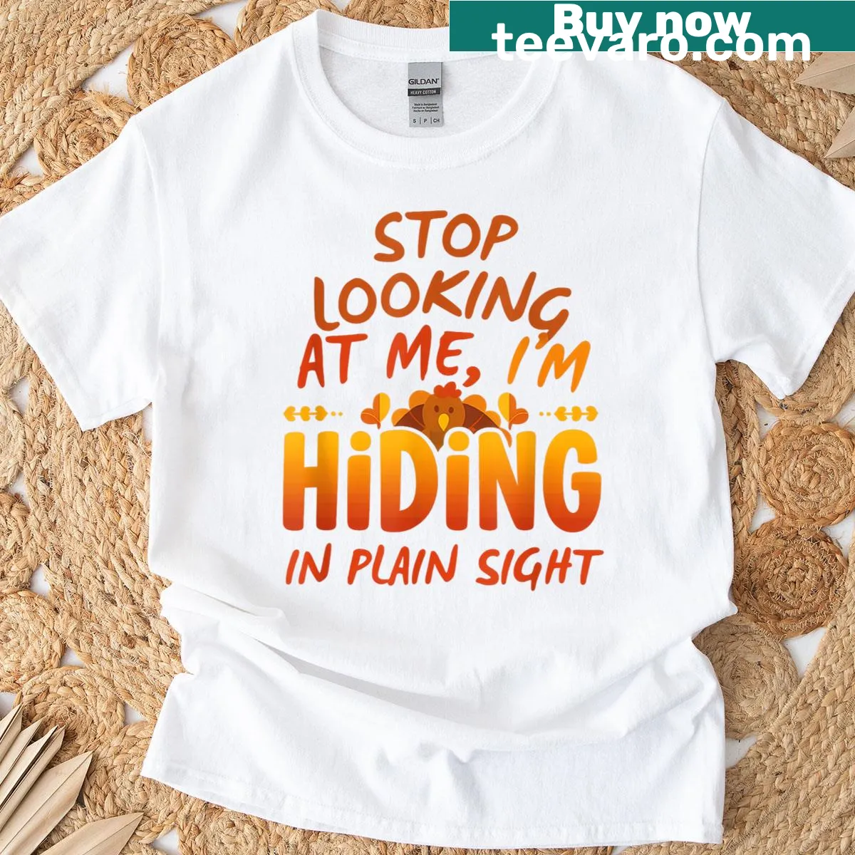 Funny Thanksgiving quote t-shirt with humorous text — on a men's t-shirt