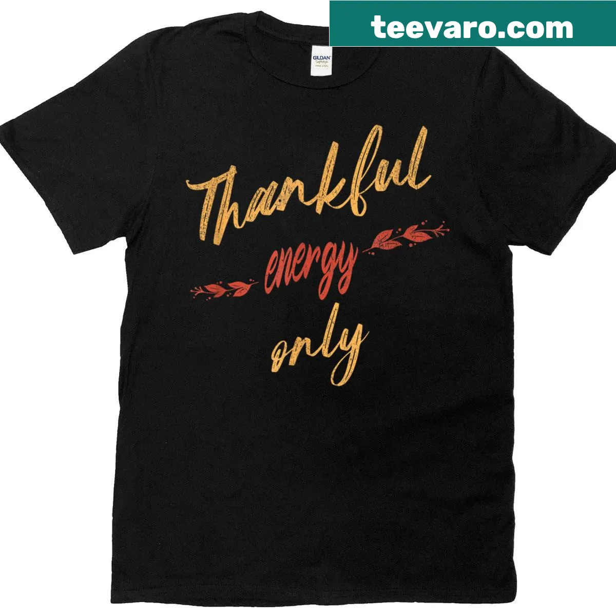 Positive gratitude shirt for Thanksgiving — on a men's t-shirt