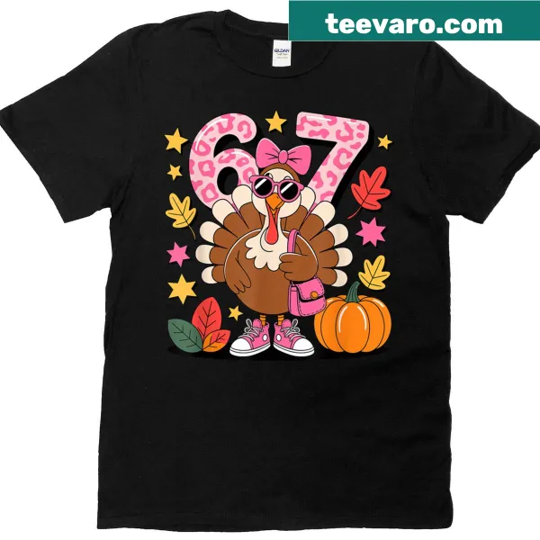 Funny Thanksgiving meme shirt with leopard bow