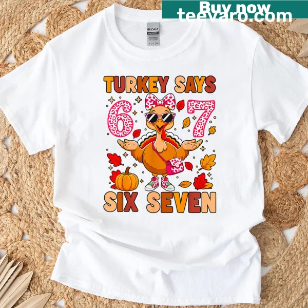 Funny Thanksgiving T-shirt with playful turkey design