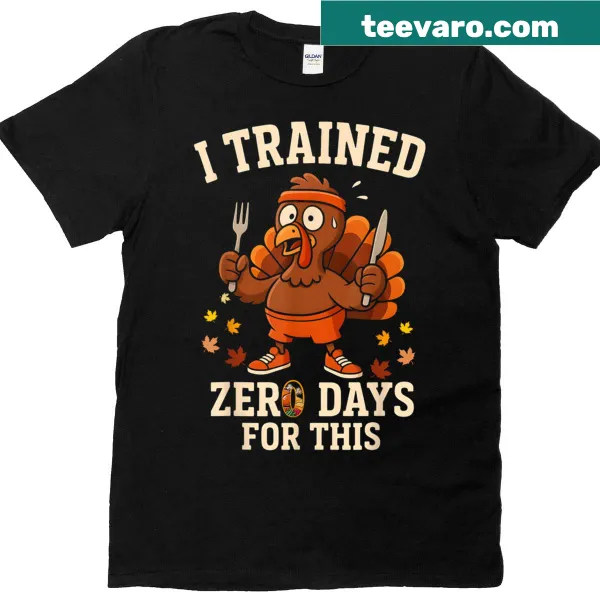 Funny Turkey Trot running T-shirt with humorous slogan