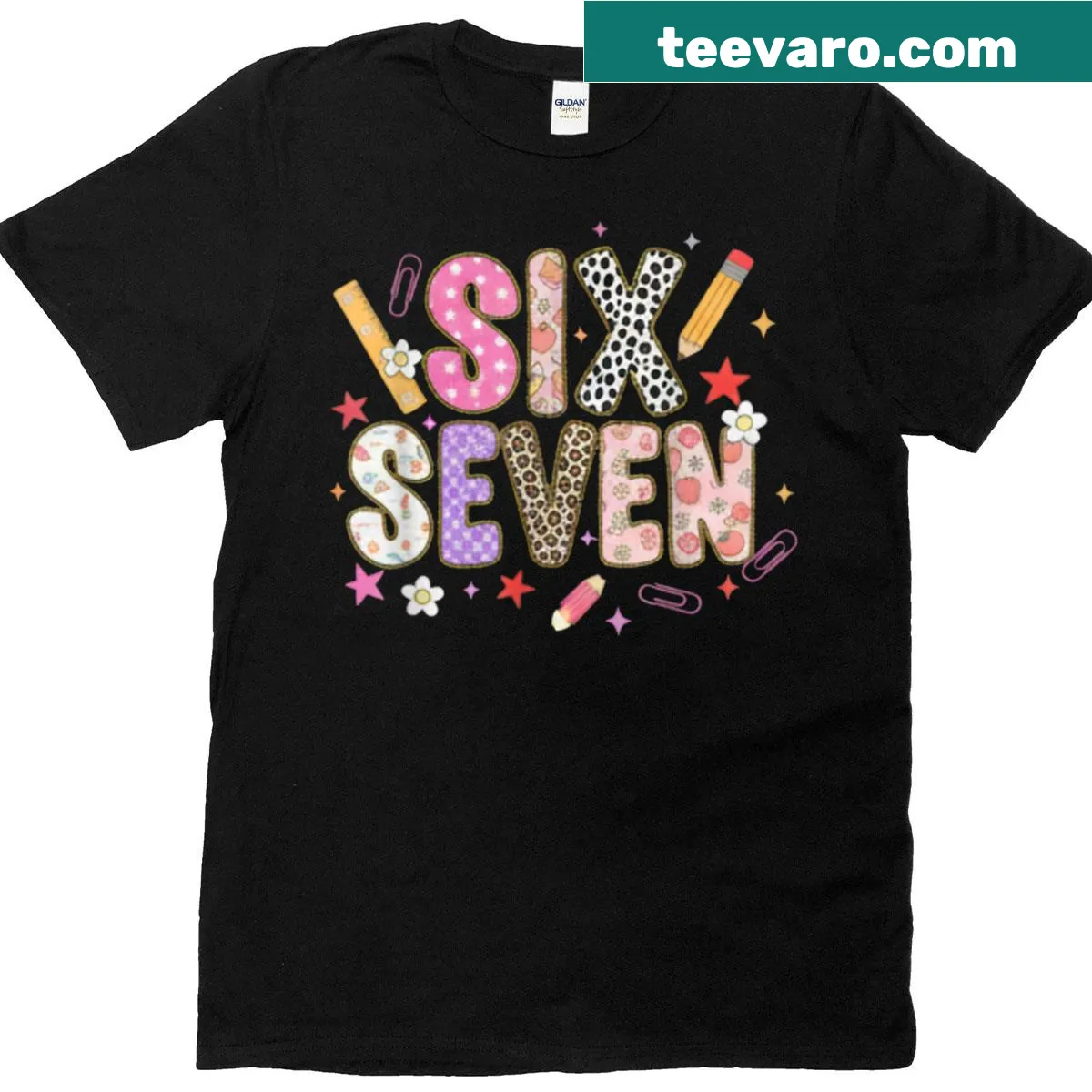 Humorous T-shirt for teachers with '67 for Teachers' text — on a men's t-shirt