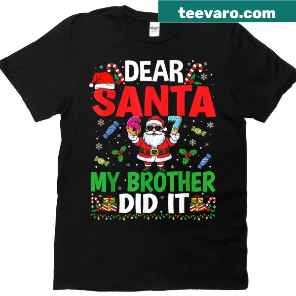 Funny Christmas T-shirt with meme design for boys