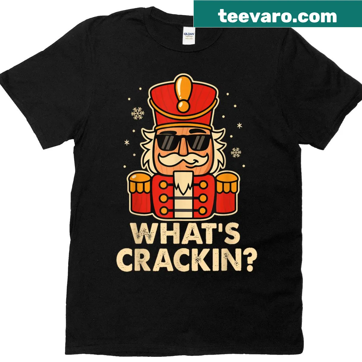 Illustrated Christmas Nutcracker T-shirt — on a men's t-shirt