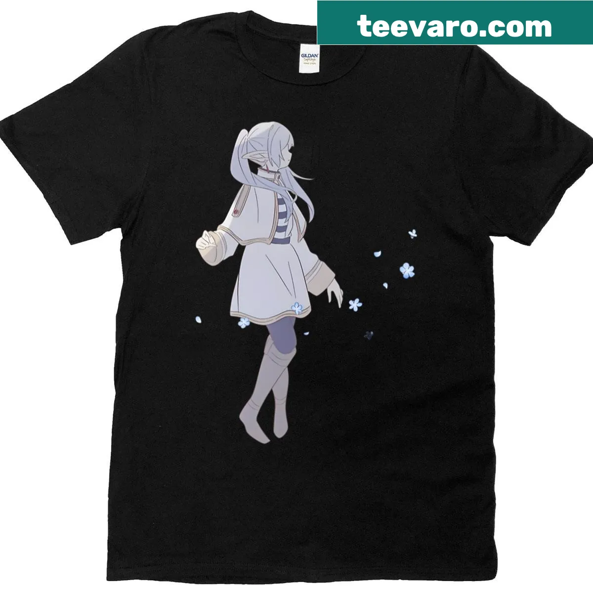 Imaginative cosmic scene graphic on a t-shirt — on a men's t-shirt