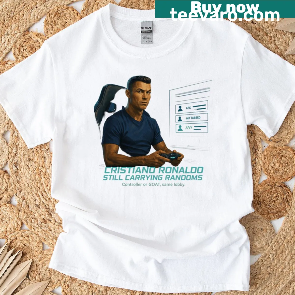 Funny Gamer Mode T-shirt with bold typography — on a men's t-shirt