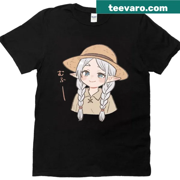 Illustration of Frieren character on a t-shirt