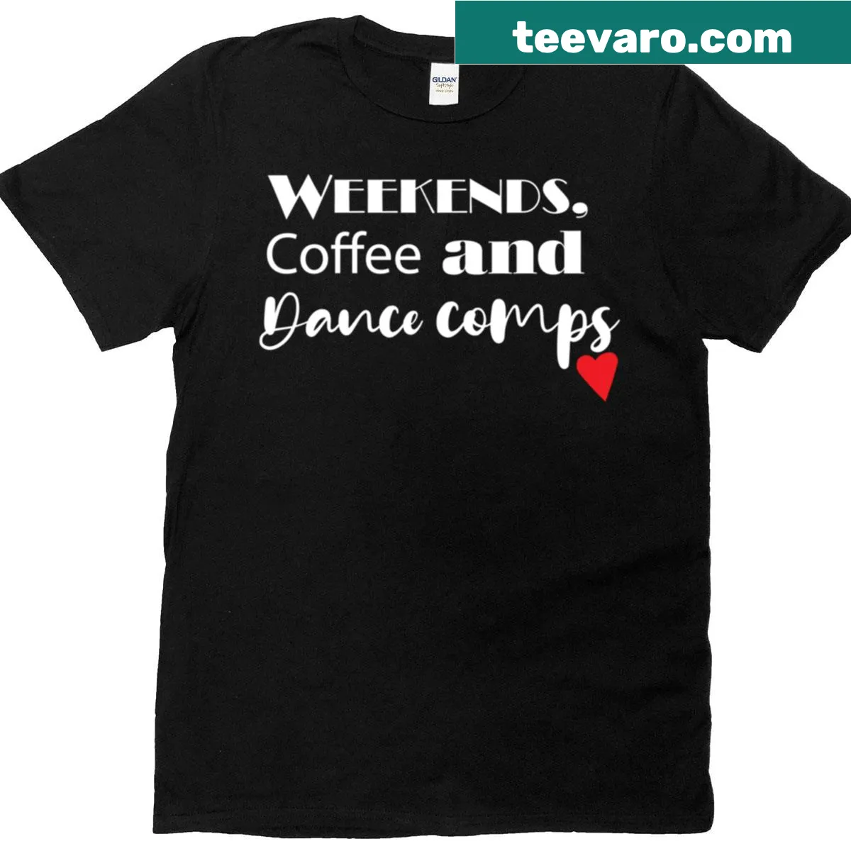 T-shirt for Dance Moms featuring coffee and competition themes — on a men's t-shirt