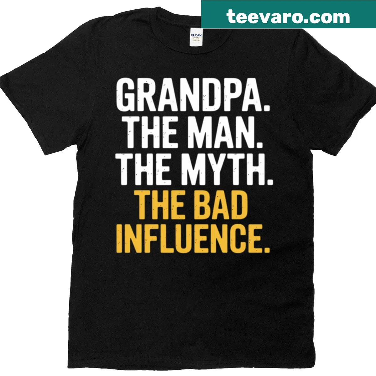 Funny t-shirt for grandpa featuring a humorous phrase — on a men's t-shirt