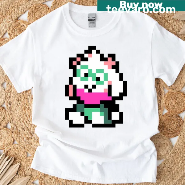 Whimsical illustration of a fluffy dog on a T-shirt