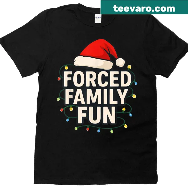 Whimsical Christmas T-shirt about family fun.