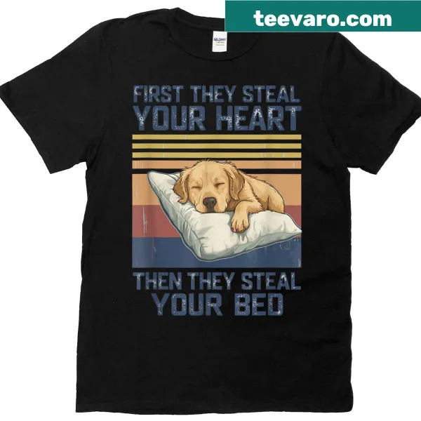 Humorous Golden Retriever illustration for dog lovers