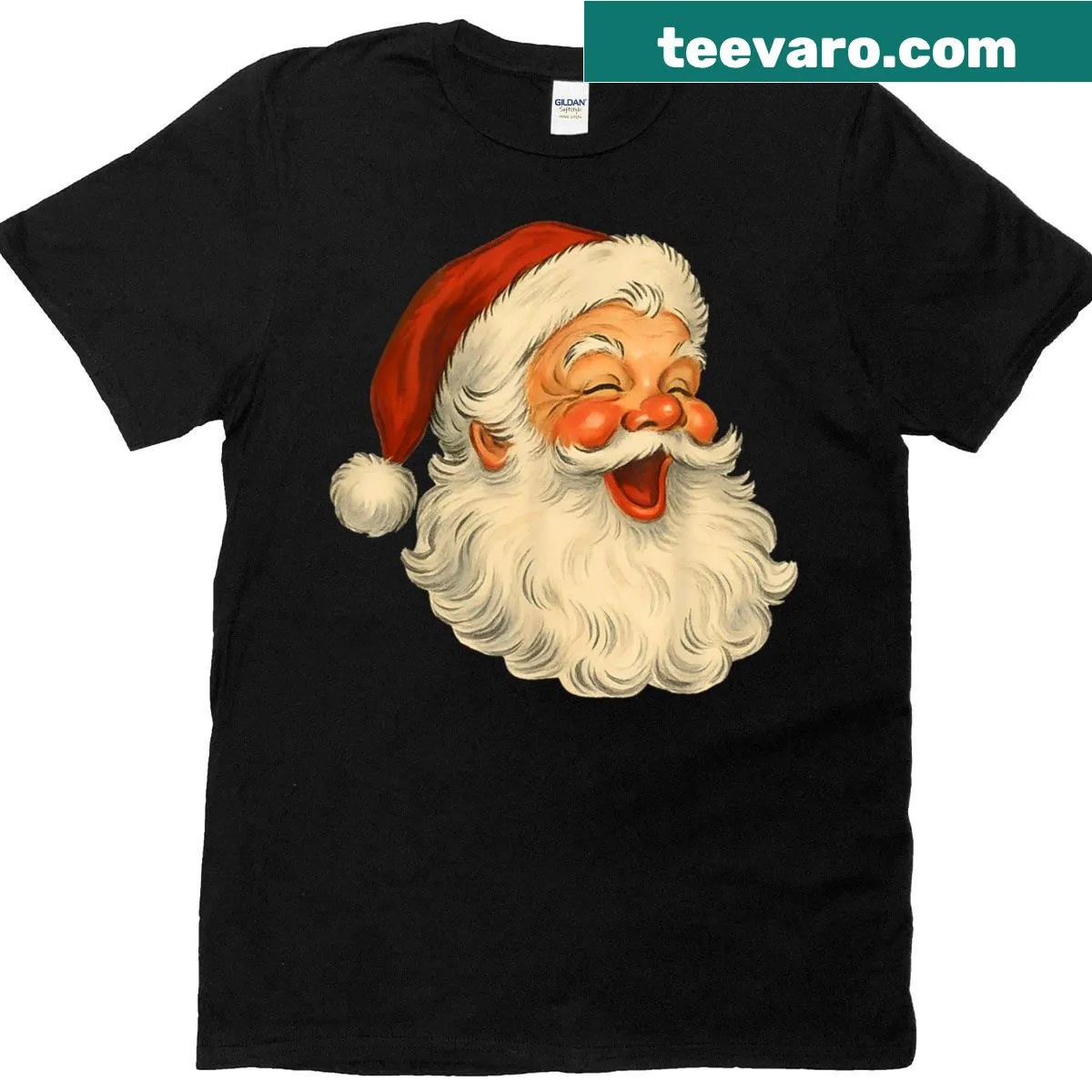 Vintage Santa Claus design for Christmas celebrations — on a men's t-shirt
