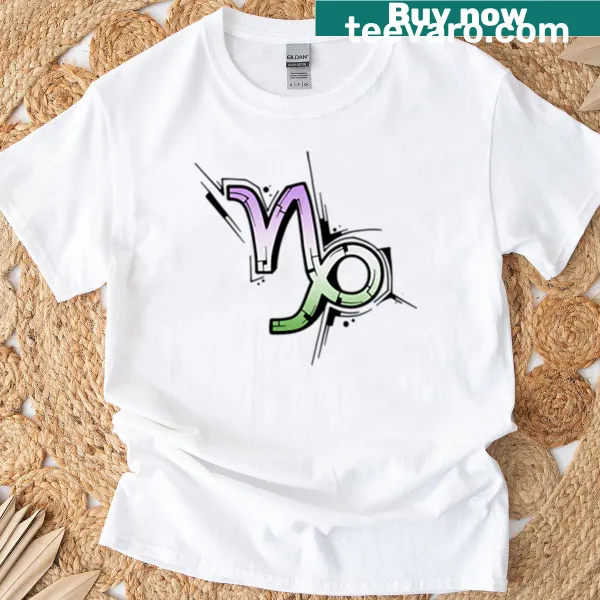 T-shirt with a genderqueer Capricorn theme and empowering phrase