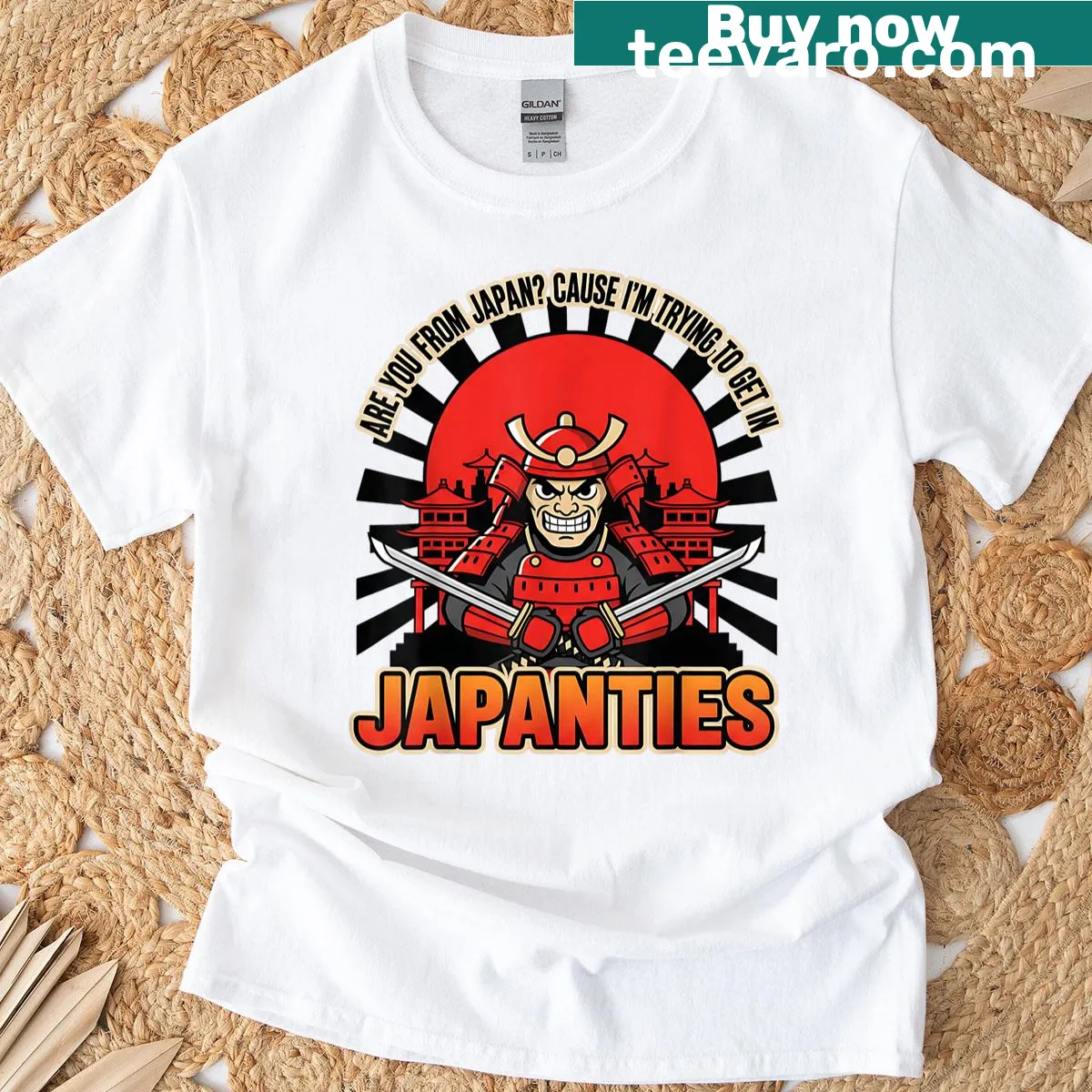 Meme-inspired graphic T-shirt with bold humorous text — on a men's t-shirt
