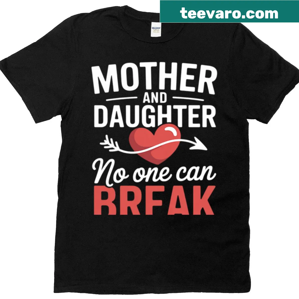 T-shirt celebrating the bond between mother and daughter, heartfelt text. — on a men's t-shirt