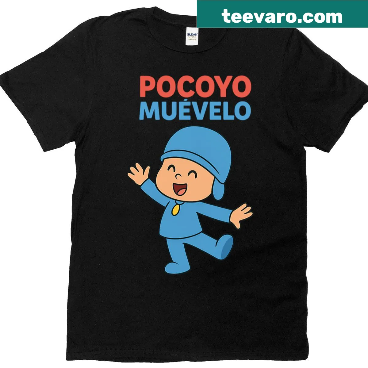 Cartoon boy dancing design on a playful T-shirt — on a men's t-shirt