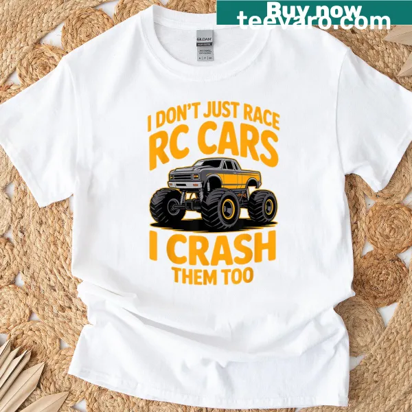 Illustration of an RC car for race car lovers on a T-shirt