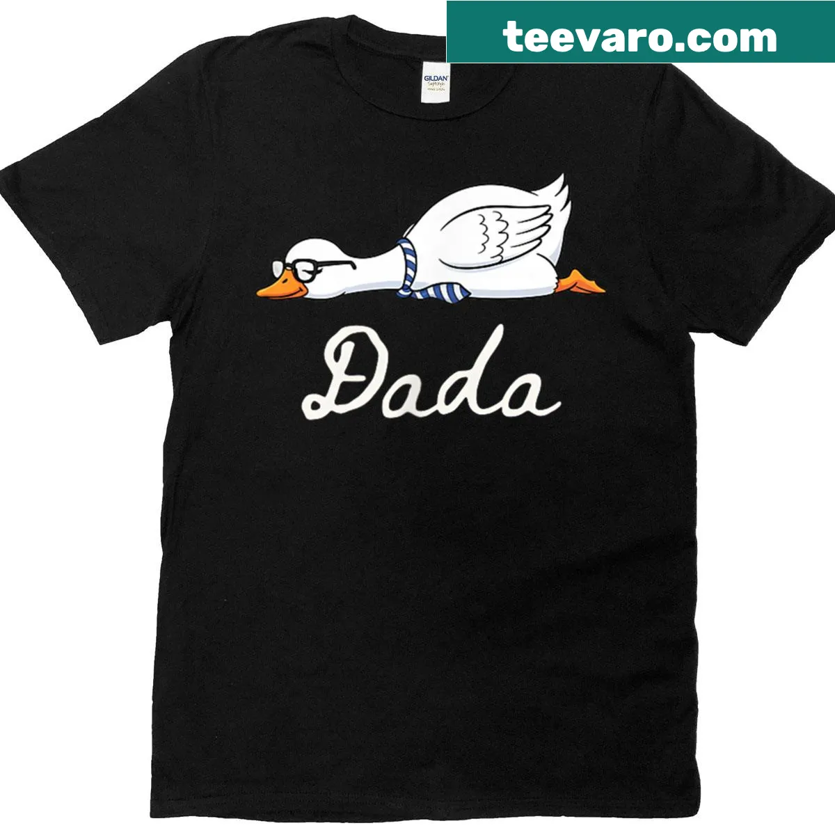 Cute cartoon T-shirt with 'Silly Mama Silly Goose' text for moms — on a men's t-shirt