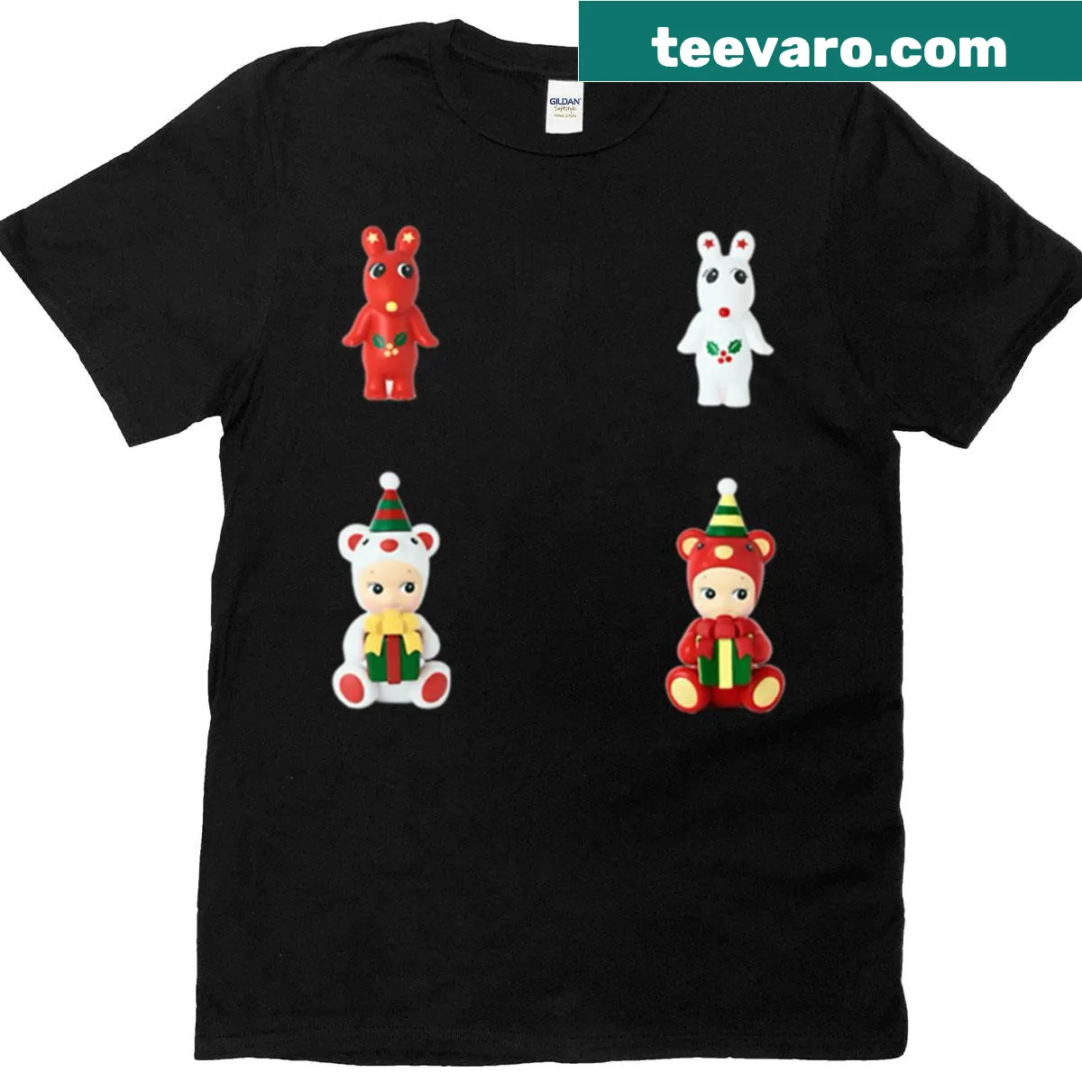 Sonny Angel-themed T-shirt with an Advent calendar design — on a men's t-shirt