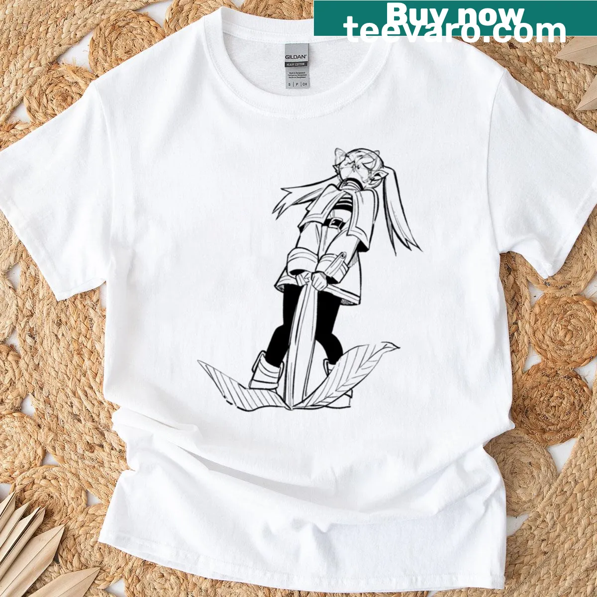 Enchanting fantasy design on Spellbinder's Thread t-shirt — on a men's t-shirt
