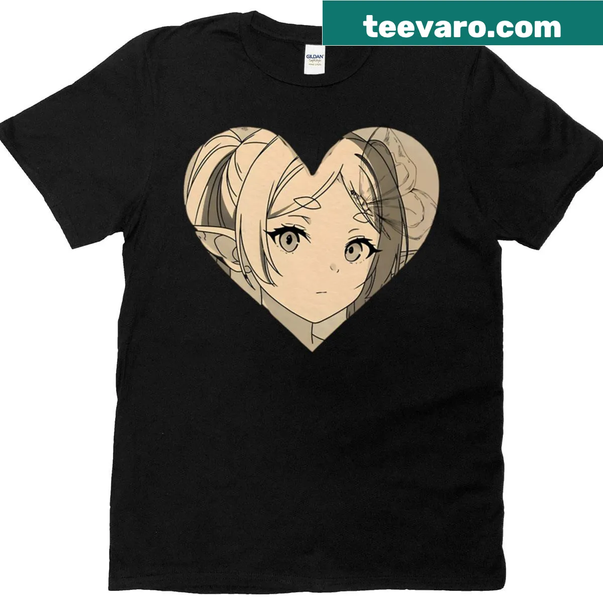 Illustration of a wanderer on a Stoic Wanderer t-shirt — on a men's t-shirt