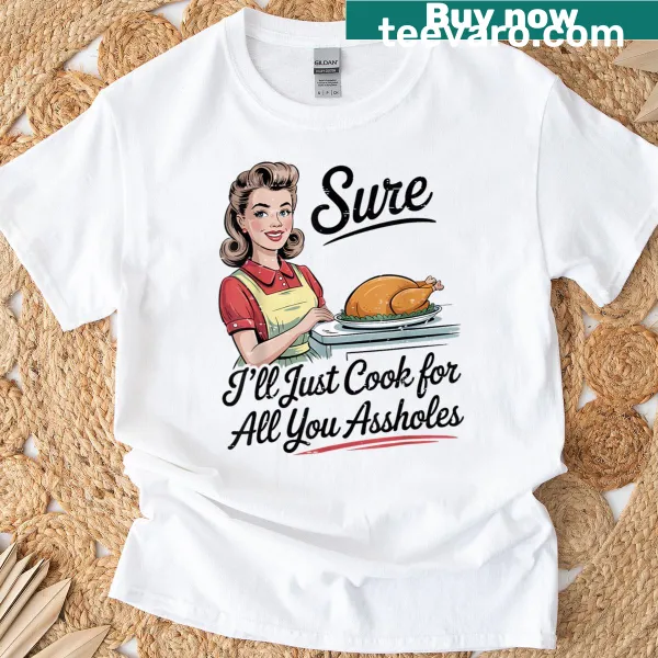 Funny Thanksgiving T-shirt with cooking humor