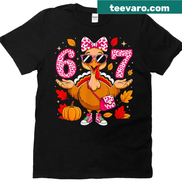 Meme-inspired Thanksgiving T-shirt with leopard bow design