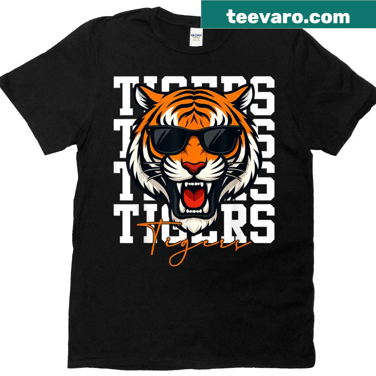 Inspirational tiger-themed T-shirt for men, women, and kids — on a men's t-shirt