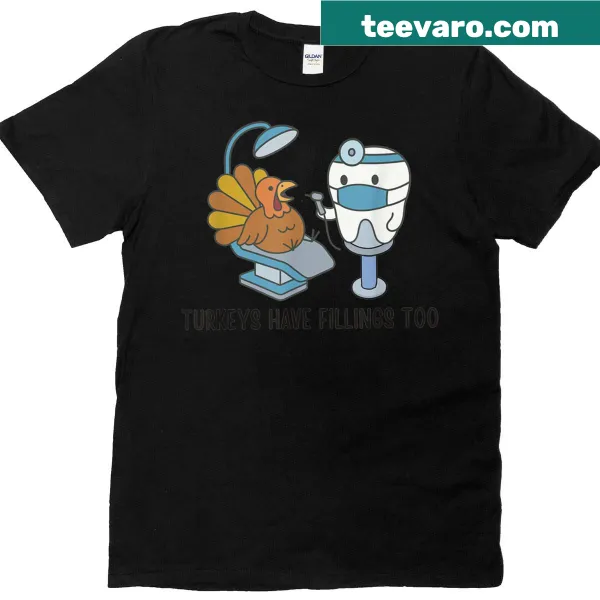 Thanksgiving turkey with dental tools illustration