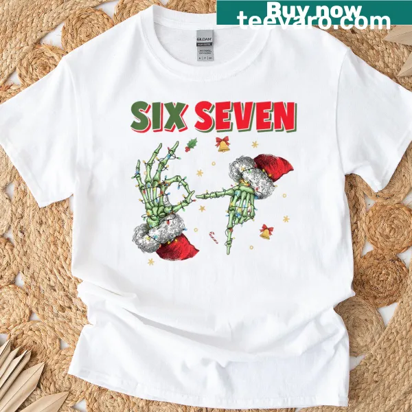 Funny Christmas t-shirt featuring playful number design