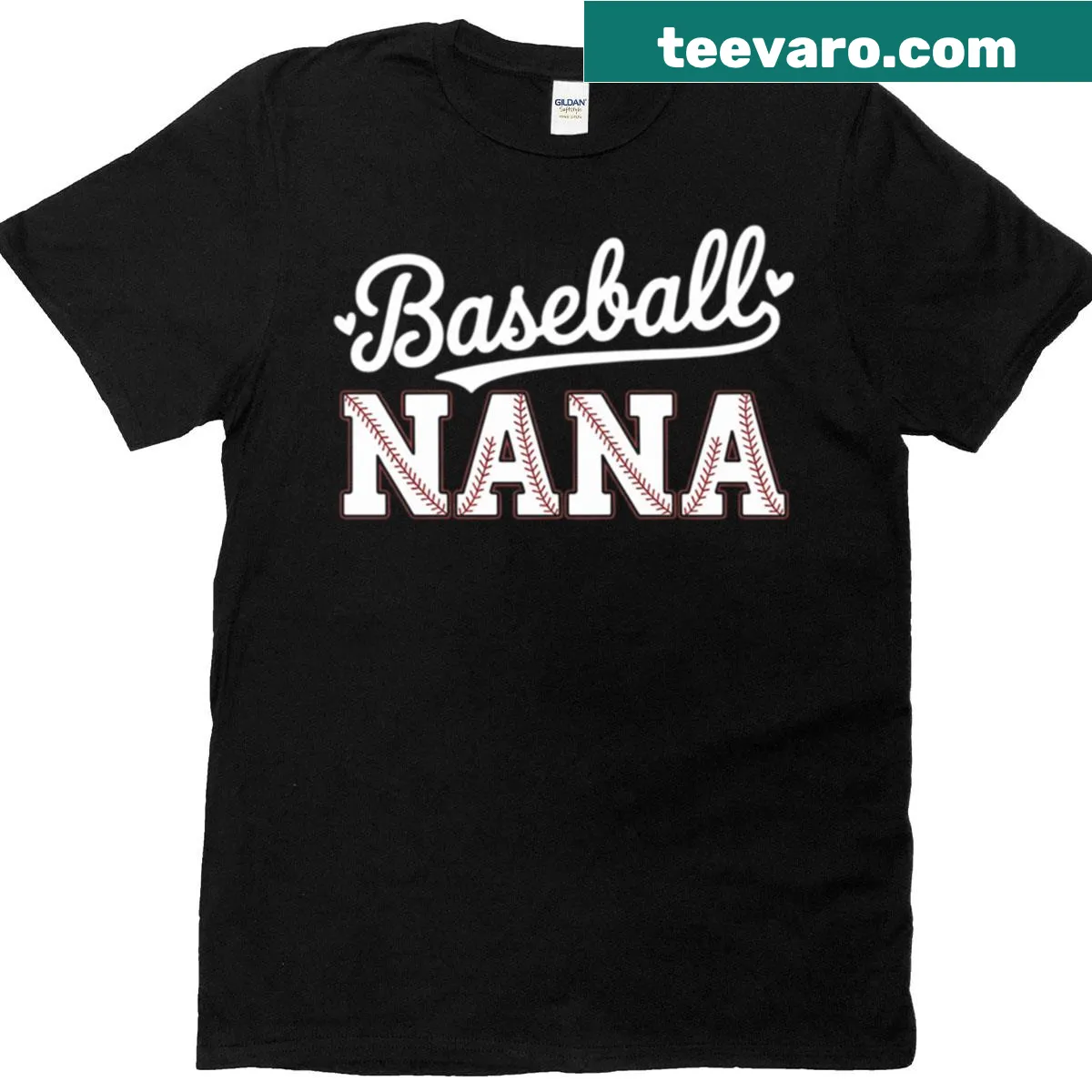 Proud Baseball Nana T-shirt for grandmothers supporting their players — on a men's t-shirt