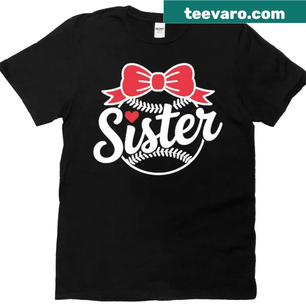 Baseball Sister T-shirt with simple graphic