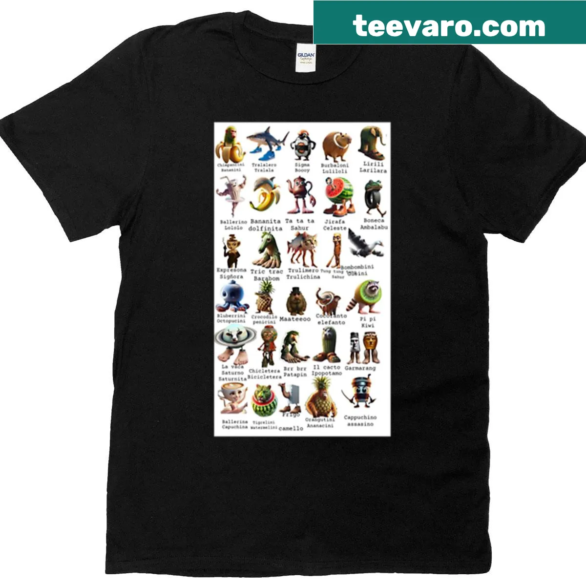 Bold T-shirt with 'Brain Rot' text in edgy style — on a men's t-shirt