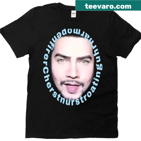 Nostalgic t-shirt featuring the phrase 'Chestnuts Roasting On An Open Fire'.