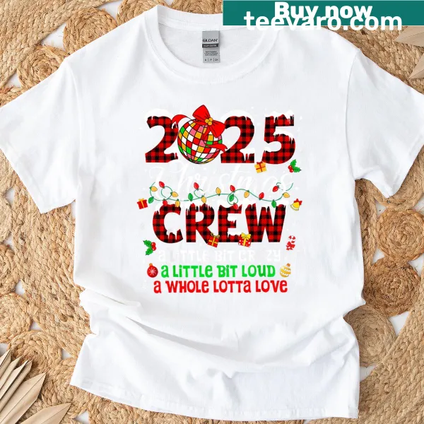 Matching family T-shirt with 'Crazy Loud Love' text