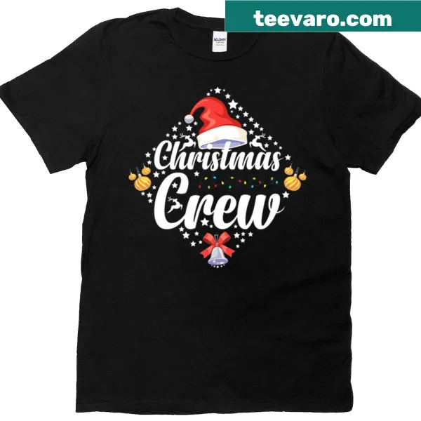 Funny Christmas Crew matching family holiday t-shirt