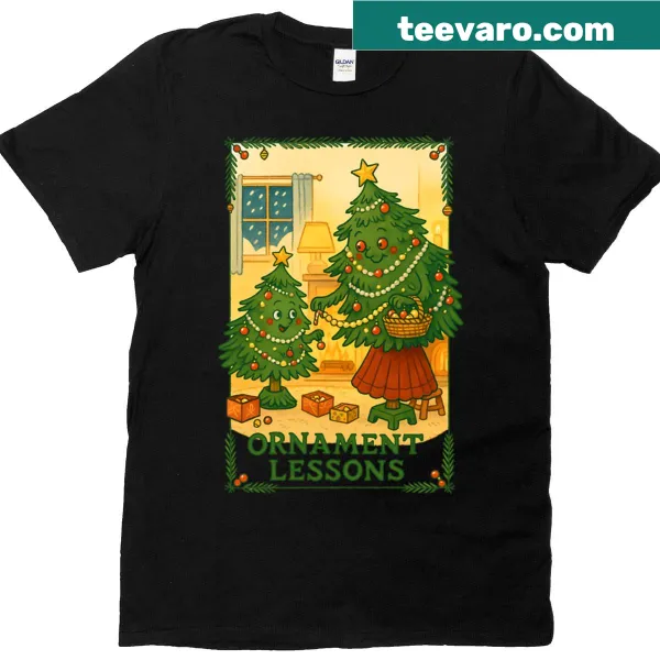 Christmas tree design t-shirt for parents and children