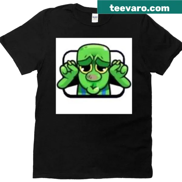 Clash Royale emote graphic T-shirt for gaming enthusiasts
