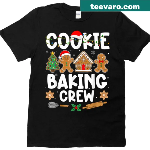 Cookie Baking Crew Christmas t-shirt for family and baking