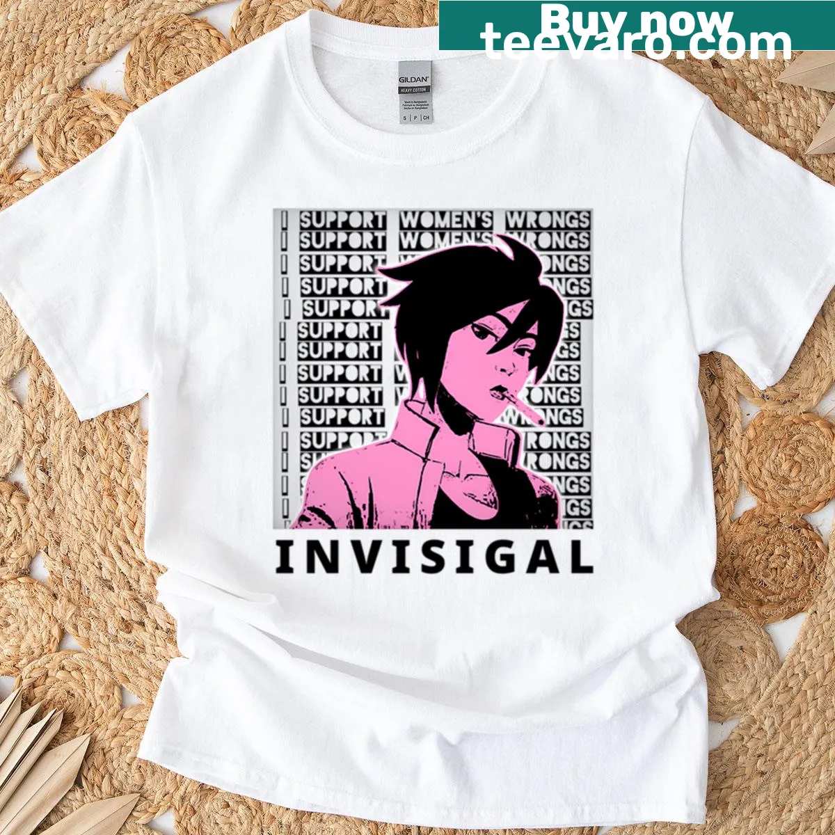 Creepy skeleton and spooky snowman graphic t-shirt — on a men's t-shirt