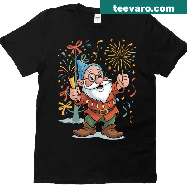 Festive T-shirt with a Merry Christmas and Happy New Year 2026 message