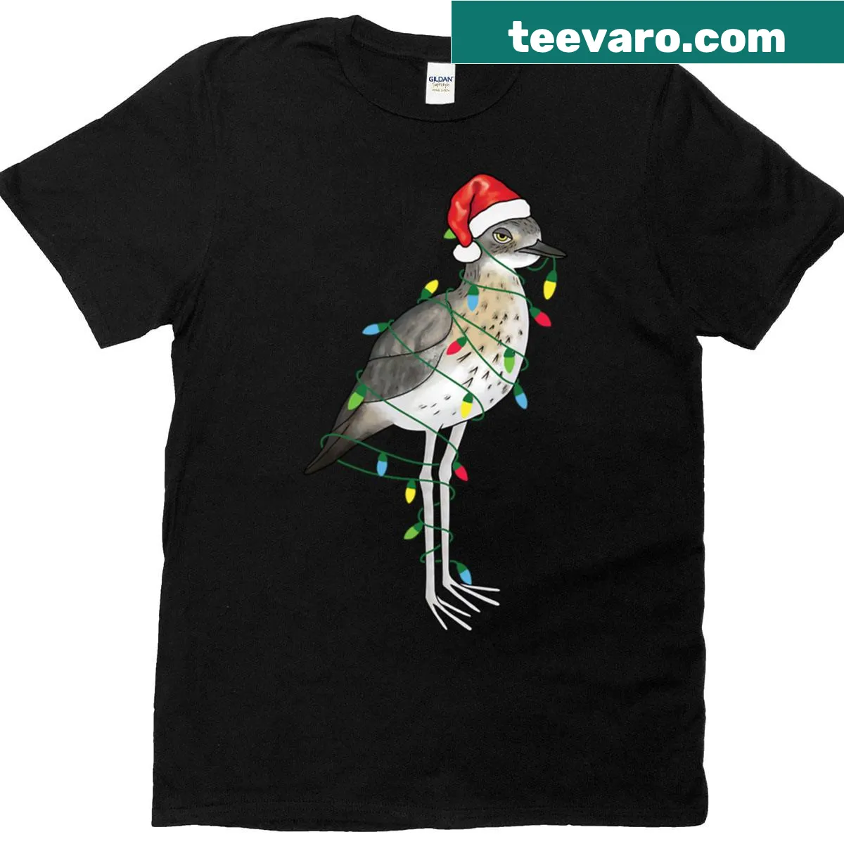 Bush Stone Curlew design on an oversized t-shirt — on a men's t-shirt