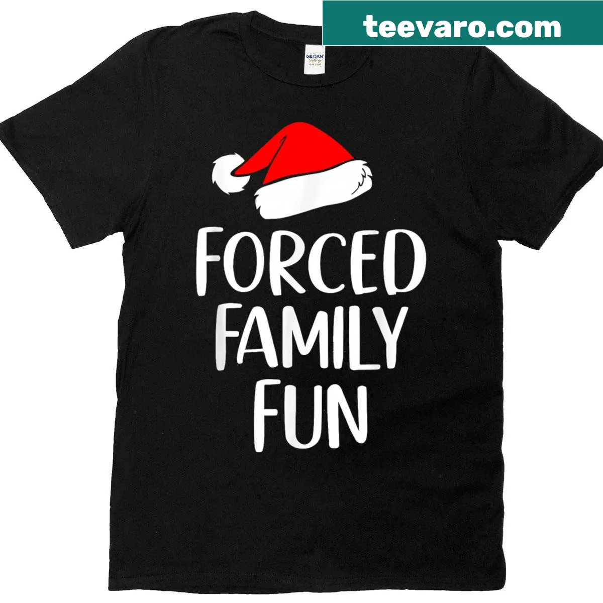 Funny T-shirt with a chicken tangled in Christmas lights — on a men's t-shirt
