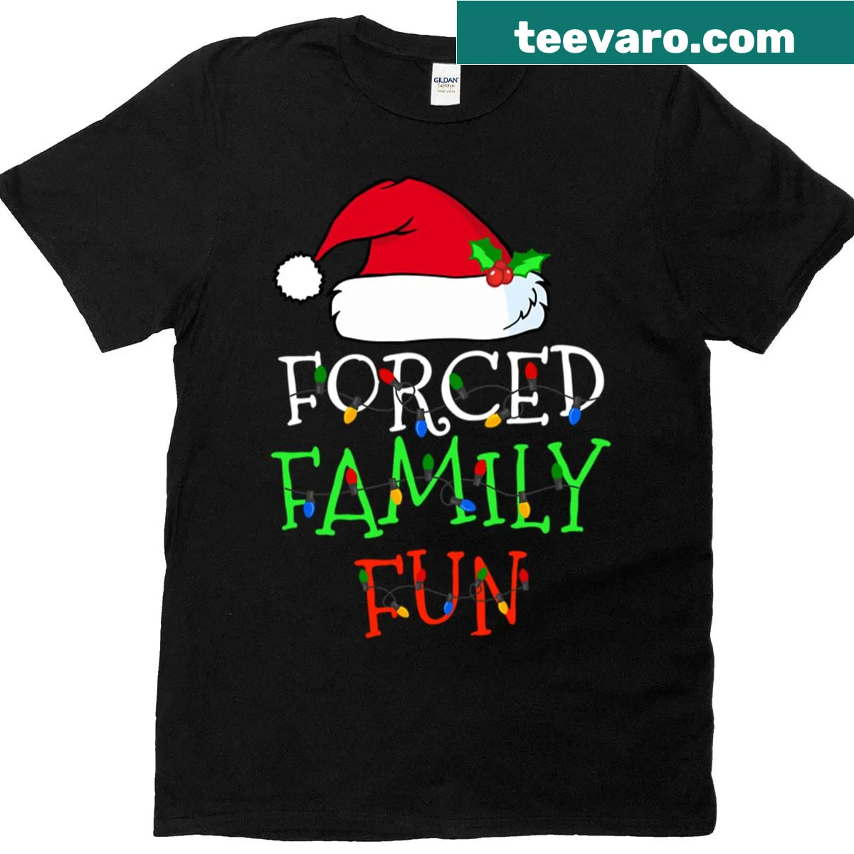 Sarcastic holiday-themed family fun t-shirt — on a men's t-shirt