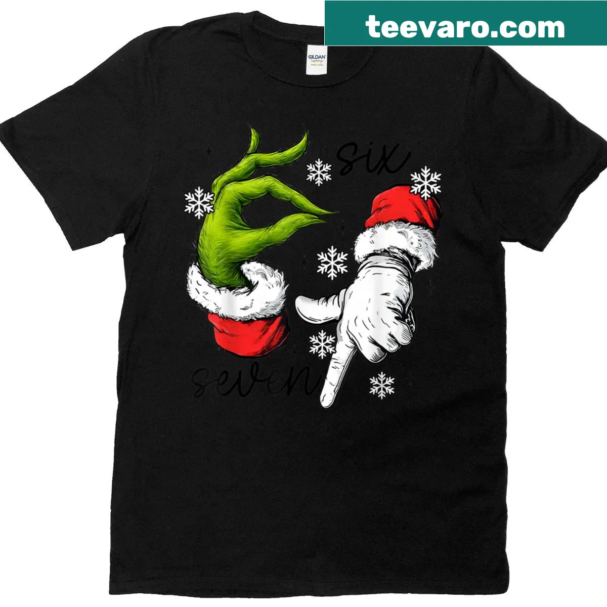 Funny Christmas T-shirt for teens featuring meme-inspired elf graphics — on a men's t-shirt