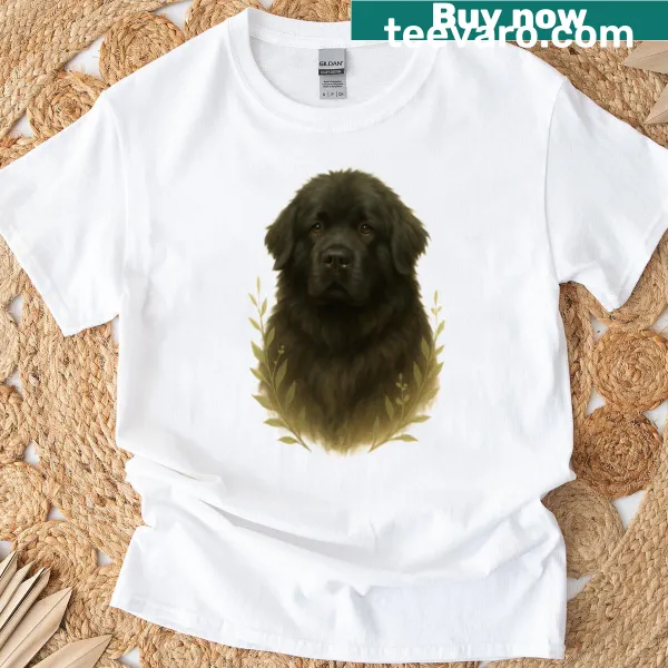 Illustration of a Newfoundland dog for dog lovers